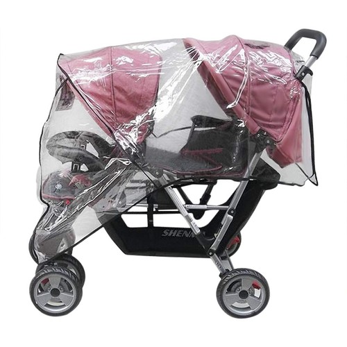 Double stroller rain - double, cover