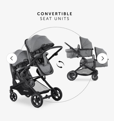 Hauck atlantic twin pushchair - hauck,